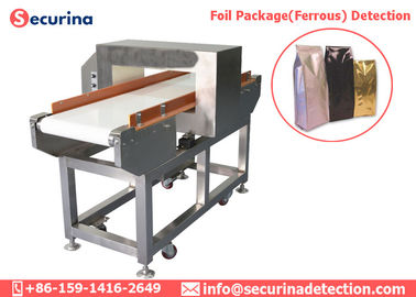 Commercial Grade Bakery Metal Detector Aluminium Film Horizontal Belt Type