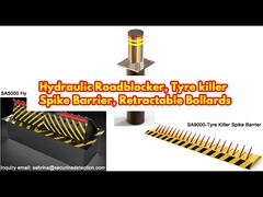 Securina Roadblocker, Tyre Killer Spike Barrier, Traffic Control Bollards Demostration